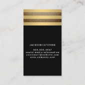 Carte De Visite Bandes d'or (Dos)