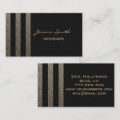 Carte De Visite Bandes empreintes de léopard impressionnantes (Devant / Derrière)