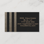 Carte De Visite Bandes empreintes de léopard impressionnantes (Dos)