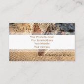 Carte De Visite Bandes en bois pour design d'intérieur et menuiser (Dos)