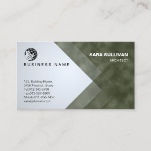 Carte De Visite Bandes géométriques professionnelles Architecte