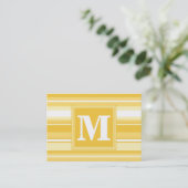 Carte De Visite Bandes jaunes monogrammes (Debout devant)