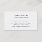 Carte De Visite Bandes mariages | Wedding planner moderne (Dos)