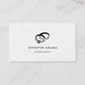 Carte De Visite Bandes mariages | Wedding planner moderne (Devant)