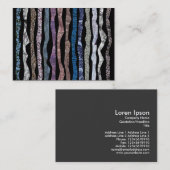 Carte De Visite Bandes minérales (Devant / Derrière)