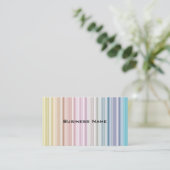 Carte De Visite Bandes multicolores (Debout devant)