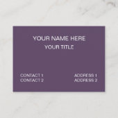 Carte De Visite Bandes orange violet (Dos)