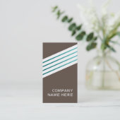 Carte De Visite bandes rétro de cholocate (Debout devant)