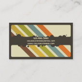 Carte De Visite Bandes rétro - Style 2 (Dos)