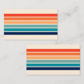 Carte De Visite Bandes rétro triées (Devant / Derrière)