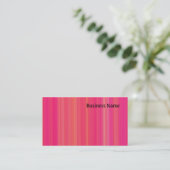 Carte De Visite Bandes roses (Debout devant)