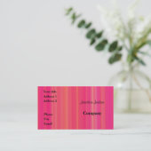 Carte De Visite Bandes roses (Debout devant)