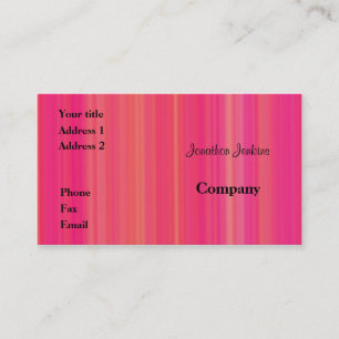 Carte De Visite Bandes roses