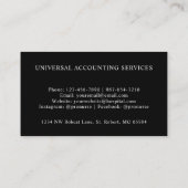 Carte De Visite Bandes rouges personnalisées noir blanc Polka Dot  (Dos)