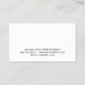 Carte De Visite Bandes texturées en or de bois (Dos)