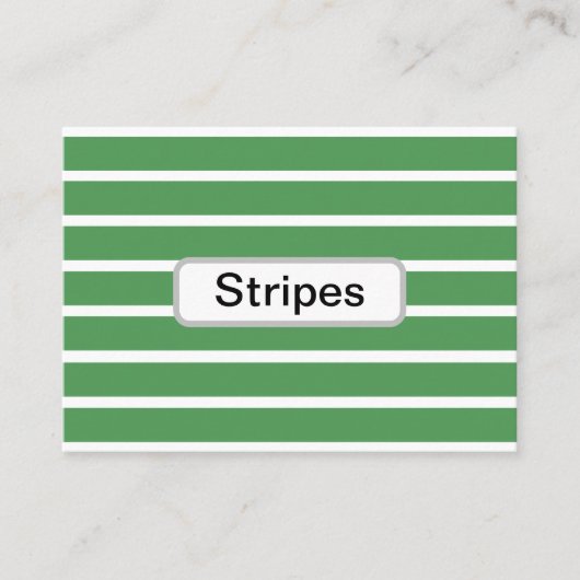 Carte De Visite Bandes vertes (Devant)