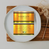 Carte de visite Banding Or Métal Brossé ID801