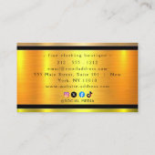 Carte de visite Banding Or Métal Brossé ID801 (Dos)