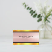 Carte de visite Banding Or Métal Brossé ID801 (Debout devant)