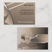 Carte De Visite Bandit, pelle de Sam (Devant / Derrière)