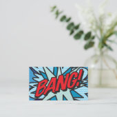 Carte De Visite BANG Fun Retro Comic Book (Debout devant)