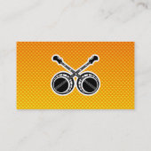 Carte De Visite Banjos de duel jaune-orange (Dos)
