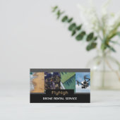 Carte De Visite Bannière Collage de drones, Pilote de drone (Debout devant)