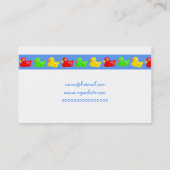 Carte De Visite Bannière de canard, votre nom ici, nom de la (Dos)