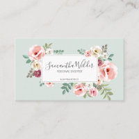 Bannière florale personnelle de l'acheteur