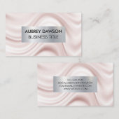 Carte De Visite Bannière métallique | Tissu de trempe de soie (Devant / Derrière)