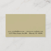 Carte De Visite Bannière noire professionnelle (Dos)