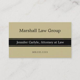 Carte De Visite Bannière noire professionnelle