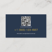 Carte De Visite Banque d'entreprise à rayure dorée (Dos)