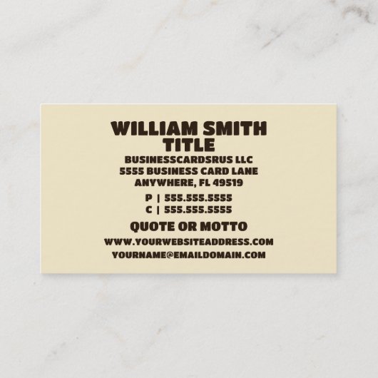 Carte De Visite Banque Vault (Dos)