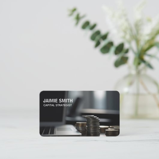 Carte De Visite Banquier de placement (Debout devant)