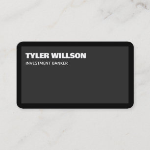 Carte De Visite Banquier de placement