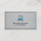 Carte De Visite Banquier de placement | Graphique Stock financier (Devant)