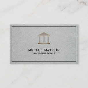 Carte De Visite Banquier de placement   Institution