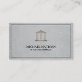 Carte De Visite Banquier de placement | Institution (Devant)