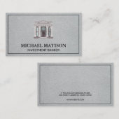 Carte De Visite Banquier de placement | Station | Institution fina (Devant / Derrière)