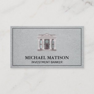 Carte De Visite Banquier de placement   Station   Institution fina