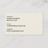 Carte De Visite Banquier immobilier/financier (Dos)