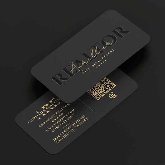 Carte De Visite Banquier immobilier Immobilier Gris moderne