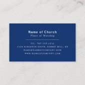 Carte De Visite Baptême de Jésus, christianisme, religieux (Dos)