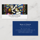 Carte De Visite Baptême de Jésus, christianisme, religieux (Devant / Derrière)