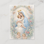 Carte De Visite Baptism Blessed Mother & Child Remembrance (Devant)