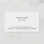 Carte De Visite Baquette (Dos)