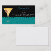 Carte De Visite Bar à cocktails (Devant / Derrière)