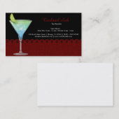 Carte De Visite Bar à cocktails (Devant / Derrière)