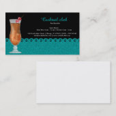 Carte De Visite Bar à cocktails (Devant / Derrière)